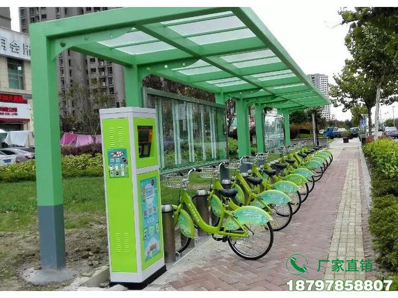 枣庄公交站共享自行车存放亭